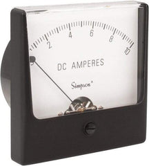 Simpson Electric - Analog, DC Ammeter, Panel Meter - 60 Hz, 0.005 Ohms at 60 Hz - Exact Industrial Supply
