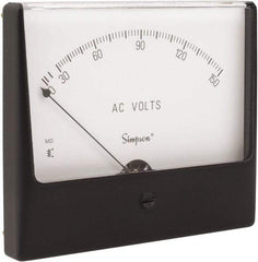 Simpson Electric - Analog, AC Voltmeter, Panel Meter - 60 Hz, 25000 Ohms at 60 Hz, 150 VAC - Exact Industrial Supply