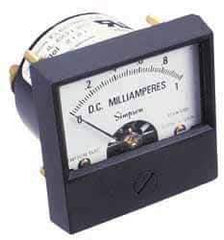 Simpson Electric - Analog, DC Voltmeter, Panel Meter - 60 Hz, 1000 Ohms at 60 Hz, 100 VDC - Exact Industrial Supply