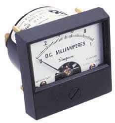 Simpson Electric - Analog, AC Voltmeter, Panel Meter - 60 Hz, 50000 Ohms at 60 Hz, 300 VAC - Exact Industrial Supply