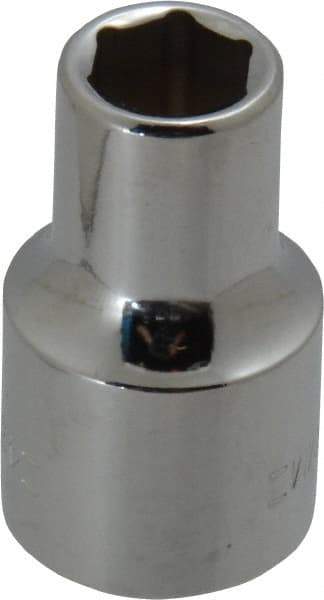 Blackhawk by Proto - 1/2" Drive, Standard Hand Socket - 6 Points, 1-1/2" OAL, Chrome Finish - Exact Industrial Supply
