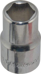 Blackhawk by Proto - 1/2" Drive, Standard Hand Socket - 6 Points, 1-1/2" OAL, Chrome Finish - Exact Industrial Supply