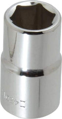 Blackhawk by Proto - 1/2" Drive, Standard Hand Socket - 6 Points, 1-1/2" OAL, Chrome Finish - Exact Industrial Supply