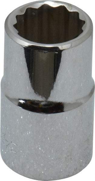 Blackhawk by Proto - 1/2" Drive, Standard Hand Socket - 12 Points, 1-1/2" OAL, Chrome Finish - Exact Industrial Supply