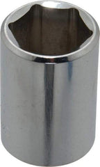 Blackhawk by Proto - 1/2" Drive, Standard Hand Socket - 6 Points, 1-1/2" OAL, Chrome Finish - Exact Industrial Supply