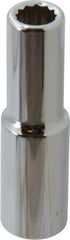 Blackhawk by Proto - 1/2" Drive, Deep Hand Socket - 12 Points, 3-3/32" OAL, Chrome Finish - Exact Industrial Supply