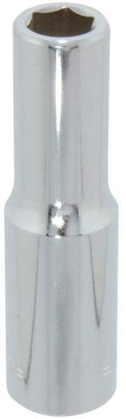 Blackhawk by Proto - 1/2" Drive, Deep Hand Socket - 6 Points, 3-3/32" OAL, Chrome Finish - Exact Industrial Supply
