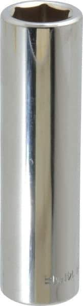 Blackhawk by Proto - 1/2" Drive, Deep Hand Socket - 6 Points, 3-3/32" OAL, Chrome Finish - Exact Industrial Supply