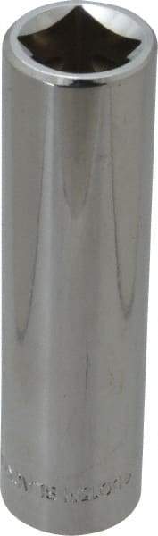 Blackhawk by Proto - 1/2" Drive, Deep Hand Socket - 6 Points, 3-9/32" OAL, Chrome Finish - Exact Industrial Supply