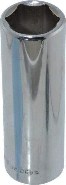 Blackhawk by Proto - 1/2" Drive, Deep Hand Socket - 6 Points, 3-3/32" OAL, Chrome Finish - Exact Industrial Supply