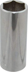 Blackhawk by Proto - 1/2" Drive, Deep Hand Socket - 6 Points, 3-3/32" OAL, Chrome Finish - Exact Industrial Supply