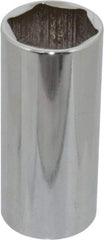 Blackhawk by Proto - 1/2" Drive, Deep Hand Socket - 6 Points, 3-3/32" OAL, Chrome Finish - Exact Industrial Supply