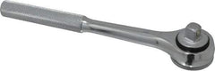 Blackhawk by Proto - 3/8" Drive Round Head Standard Ratchet - Chrome Finish, 7-29/32" OAL, 41 Gear Teeth, Standard Full Polished Handle, Knurled Speed Ring Head - Exact Industrial Supply