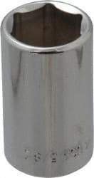 Blackhawk by Proto - 5/8", 1/2" Drive, Standard Hand Socket - 6 Points, 1-1/2" OAL, Chrome Finish - Exact Industrial Supply
