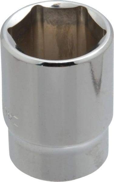 Blackhawk by Proto - 13/16", 1/2" Drive, Standard Hand Socket - 6 Points, 1-1/2" OAL, Chrome Finish - Exact Industrial Supply
