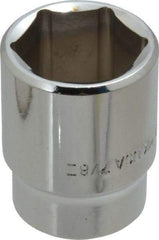 Blackhawk by Proto - 7/8", 1/2" Drive, Standard Hand Socket - 6 Points, 1-1/2" OAL, Chrome Finish - Exact Industrial Supply