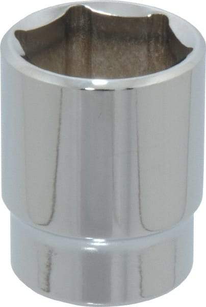 Blackhawk by Proto - 15/16", 1/2" Drive, Standard Hand Socket - 6 Points, 1-1/2" OAL, Chrome Finish - Exact Industrial Supply