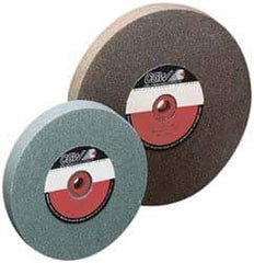 Camel Grinding Wheels - 100 Grit Silicon Carbide Bench & Pedestal Grinding Wheel - 10" Diam x 1-1/4" Hole x 1" Thick, 2483 Max RPM, I Hardness, Fine Grade , Vitrified Bond - Exact Industrial Supply