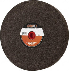 Camel Grinding Wheels - 36 Grit Aluminum Oxide Bench & Pedestal Grinding Wheel - 14" Diam x 1-1/2" Hole x 2" Thick, 1773 Max RPM, O Hardness, Very Coarse Grade , Vitrified Bond - Exact Industrial Supply