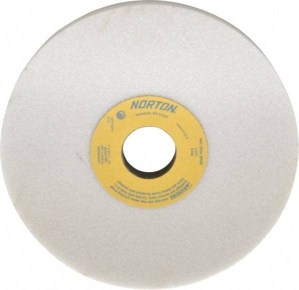 Norton - 7" Diam x 1-1/4" Hole x 3/4" Thick, I Hardness, 46 Grit Surface Grinding Wheel - Aluminum Oxide, Type 5, Coarse Grade, 3,600 Max RPM, Vitrified Bond, One-Side Recess - Exact Industrial Supply