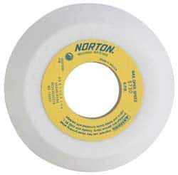 Norton - 5" Diam, 1-1/4" Hole Size, 1-3/4" Overall Thickness, 46 Grit, Type 11 Tool & Cutter Grinding Wheel - Medium Grade, Aluminum Oxide, J Hardness - Exact Industrial Supply