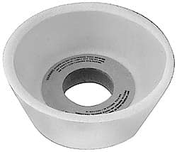 Tool & Cutting Grinding Wheel: 4″ Dia, 46 Grit, J Hardness, Type 11 Aluminum Oxide, Coarse, 6,207 Max RPM