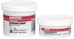 Loctite - 1 Lb Kit Silver Epoxy Resin Putty - -20 to 200°F Operating Temp, 6 hr Full Cure Time, Series 135 - Exact Industrial Supply