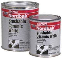 Loctite - 2 Lb Kit White Epoxy Resin Filler/Repair Caulk - 200°F Max Operating Temp, 5 hr Full Cure Time, Series 209 - Exact Industrial Supply