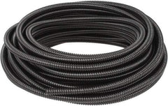 Hubbell Wiring Device-Kellems - 3/8" Trade Size, 100' Long, Flexible Liquidtight Conduit - PVC, 12.6mm ID, Black - Exact Industrial Supply