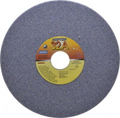 Norton - 8" Diam x 1-1/4" Hole x 1/4" Thick, H Hardness, 46 Grit Surface Grinding Wheel - Aluminum Oxide, Type 1, Coarse Grade, 3,105 Max RPM, Vitrified Bond, No Recess - Exact Industrial Supply