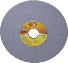 Norton - 8" Diam x 1-1/4" Hole x 1/4" Thick, I Hardness, 60 Grit Surface Grinding Wheel - Aluminum Oxide, Type 1, Medium Grade, 3,600 Max RPM, Vitrified Bond, No Recess - Exact Industrial Supply