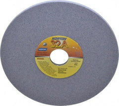 Norton - 8" Diam x 1-1/4" Hole x 1/4" Thick, K Hardness, 60 Grit Surface Grinding Wheel - Aluminum Oxide, Type 1, Medium Grade, 3,600 Max RPM, Vitrified Bond, No Recess - Exact Industrial Supply