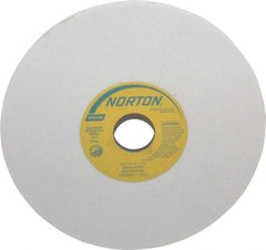Norton - 8" Diam x 1-1/4" Hole x 1/4" Thick, K Hardness, 80 Grit Surface Grinding Wheel - Aluminum Oxide, Type 1, Medium Grade, 3,600 Max RPM, Vitrified Bond, No Recess - Exact Industrial Supply