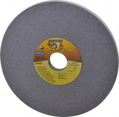 Norton - 8" Diam x 1-1/4" Hole x 1/2" Thick, I Hardness, 60 Grit Surface Grinding Wheel - Aluminum Oxide, Type 1, Medium Grade, 3,600 Max RPM, Vitrified Bond, No Recess - Exact Industrial Supply