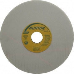 Norton - 8" Diam x 1-1/4" Hole x 1/2" Thick, K Hardness, 60 Grit Surface Grinding Wheel - Aluminum Oxide, Type 1, Medium Grade, 3,600 Max RPM, Vitrified Bond, No Recess - Exact Industrial Supply