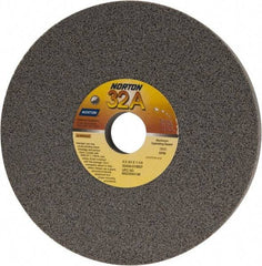 Norton - 8" Diam x 1-1/4" Hole x 3/4" Thick, G Hardness, 60 Grit Surface Grinding Wheel - Aluminum Oxide, Type 1, Medium Grade, 3,600 Max RPM, Vitrified Bond, No Recess - Exact Industrial Supply