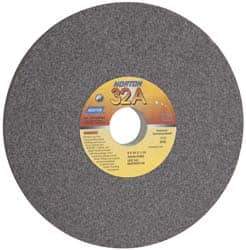 Grier Abrasives - 7" Diam x 1-1/4" Hole x 1/2" Thick, H Hardness, 60 Grit Surface Grinding Wheel - Aluminum Oxide, Type 1, Medium Grade, 3,600 Max RPM, Vitrified Bond, No Recess - Exact Industrial Supply