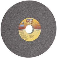Grier Abrasives - 7" Diam x 1-1/4" Hole x 1/2" Thick, H Hardness, 60 Grit Surface Grinding Wheel - Aluminum Oxide, Type 1, Medium Grade, 3,600 Max RPM, Vitrified Bond, No Recess - Exact Industrial Supply