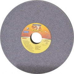 Norton - 8" Diam x 1-1/4" Hole x 3/4" Thick, K Hardness, 46 Grit Surface Grinding Wheel - Aluminum Oxide, Type 1, Coarse Grade, 3,600 Max RPM, Vitrified Bond, No Recess - Exact Industrial Supply