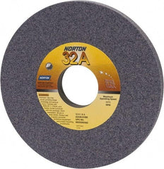 Norton - 12" Diam x 3" Hole x 1" Thick, H Hardness, 46 Grit Surface Grinding Wheel - Aluminum Oxide, Type 1, Coarse Grade, 2,070 Max RPM, Vitrified Bond, No Recess - Exact Industrial Supply