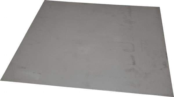 Made in USA - 0.036 Inch Thick x 12 Inch Wide x 12 Inch Long, 304 Stainless Steel Sheet - Cold Rolled, Bright Finish, #2B - Exact Industrial Supply