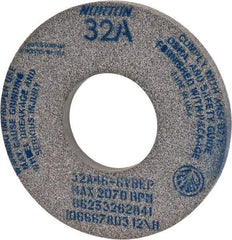 Norton - 12" Diam x 5" Hole x 1" Thick, G Hardness, 46 Grit Surface Grinding Wheel - Aluminum Oxide, Type 1, Coarse Grade, 2,070 Max RPM, Vitrified Bond, No Recess - Exact Industrial Supply