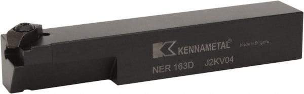 Kennametal - External Thread, Right Hand Cut, 25.4mm Shank Width x 25.4mm Shank Height Indexable Threading Toolholder - 152.4mm OAL, N.3L Insert Compatibility, NE Toolholder, Series Top Notch - Exact Industrial Supply