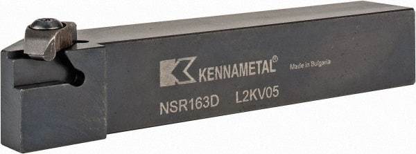 Kennametal - External Thread, Right Hand Cut, 25.4mm Shank Width x 25.4mm Shank Height Indexable Threading Toolholder - 152.4mm OAL, N.3R Insert Compatibility, NS Toolholder, Series Top Notch - Exact Industrial Supply