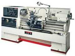 Jet - 14 Inch Swing, 40 Inch Distance Between Centers, Geared Head Speed Control, 3 Phase Engine Lathe - Exact Industrial Supply