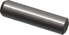 Value Collection - 1/16" Diam x 1/4" Pin Length Grade 8 Alloy Steel Standard Dowel Pin - C 50-58 Hardness, 800 Lb Breaking Strength, 1 Beveled & 1 Rounded End - Exact Industrial Supply