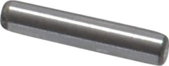 Value Collection - 1/16" Diam x 5/16" Pin Length Grade 8 Alloy Steel Standard Dowel Pin - C 50-58 Hardness, 800 Lb Breaking Strength, 1 Beveled & 1 Rounded End - Exact Industrial Supply