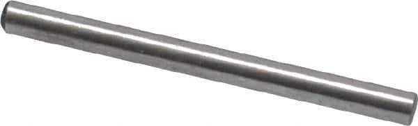 Value Collection - 1/16" Diam x 3/4" Pin Length Grade 8 Alloy Steel Standard Dowel Pin - C 50-58 Hardness, 800 Lb Breaking Strength, 1 Beveled & 1 Rounded End - Exact Industrial Supply
