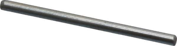 Value Collection - 1/16" Diam x 1" Pin Length Grade 8 Alloy Steel Standard Dowel Pin - C 50-58 Hardness, 800 Lb Breaking Strength, 1 Beveled & 1 Rounded End - Exact Industrial Supply