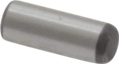 Value Collection - 3/32" Diam x 1/4" Pin Length Grade 8 Alloy Steel Standard Dowel Pin - C 50-58 Hardness, 1,800 Lb Breaking Strength, 1 Beveled & 1 Rounded End - Exact Industrial Supply
